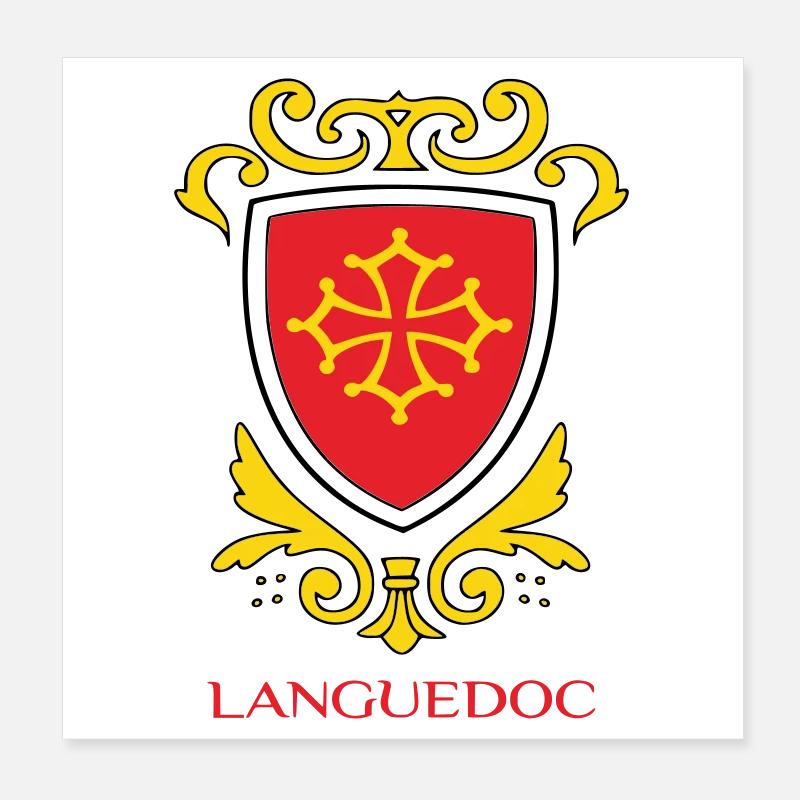Languedoc Poster 20 x 20 cm