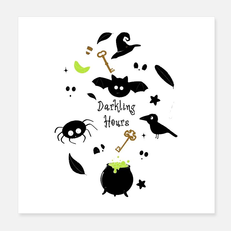 Darkling Hours Poster 8" x 8" (20x20 cm)