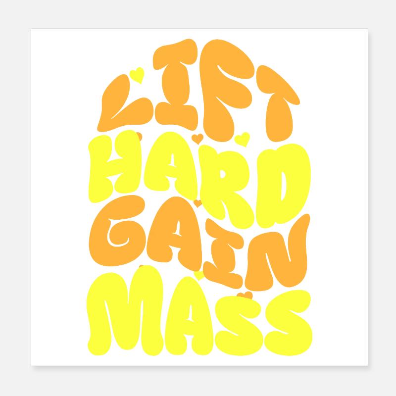 Lettrage de vœux de Noël vivant Poster 20 x 20 cm