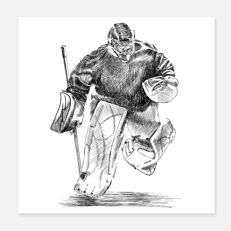 Torwart Poster 20x20 cm