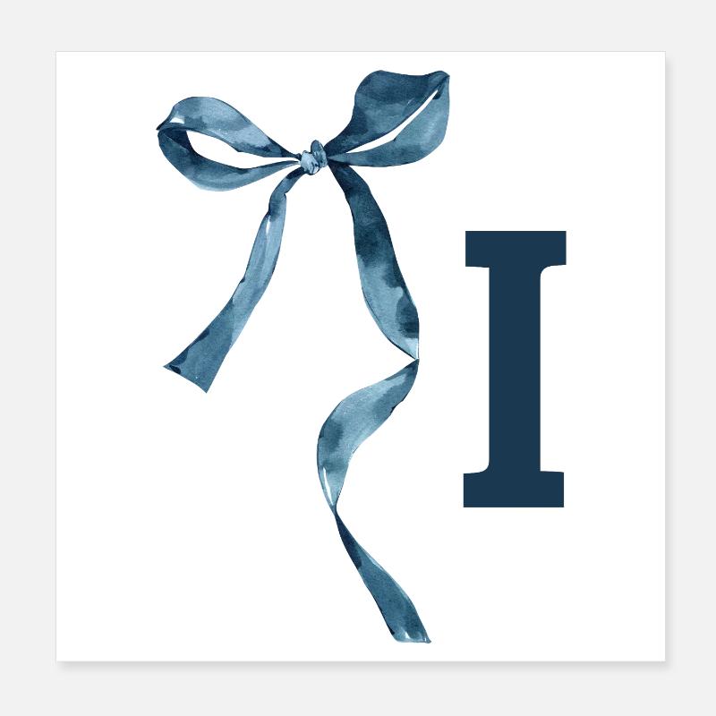 Monogramm i Geschenkidee Poster 20x20 cm