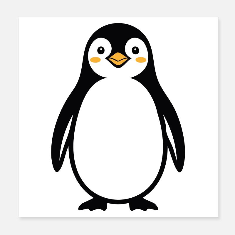 Pingouin Poster 20 x 20 cm