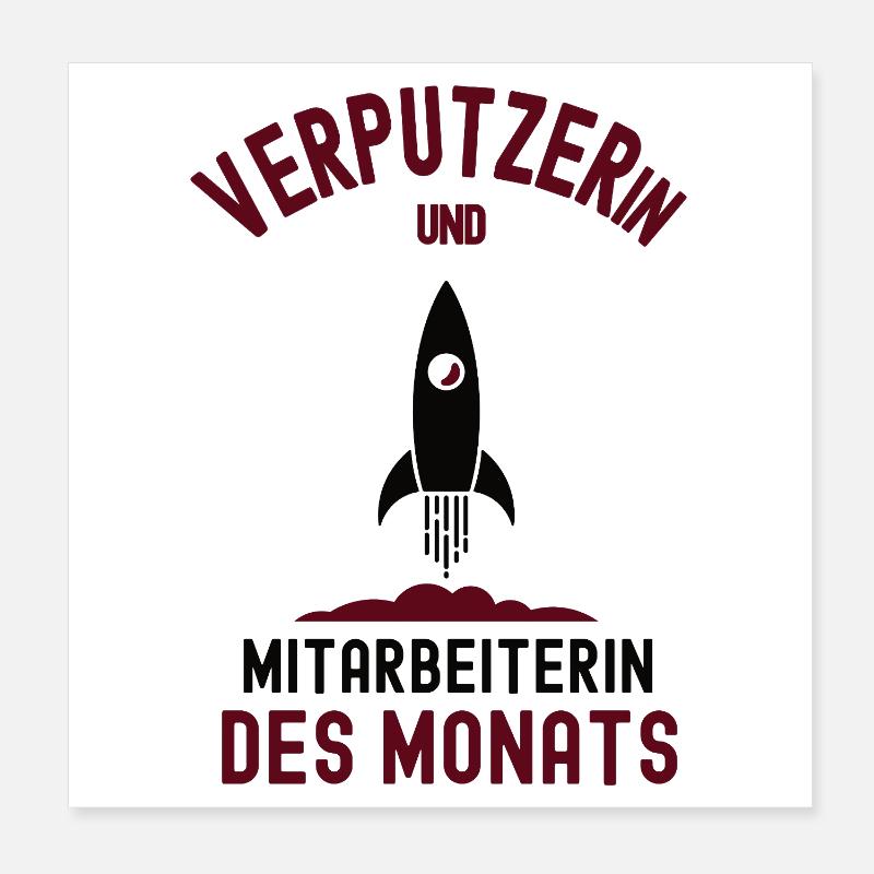 Employé du mois Plâtrier Poster 20 x 20 cm