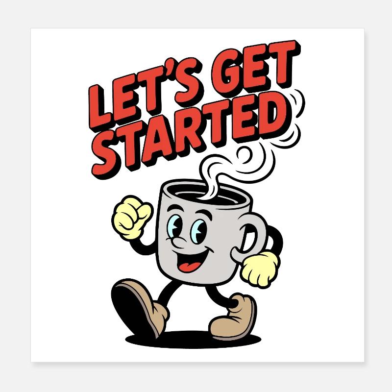 C’est parti pour Tassenheld Poster 20 x 20 cm