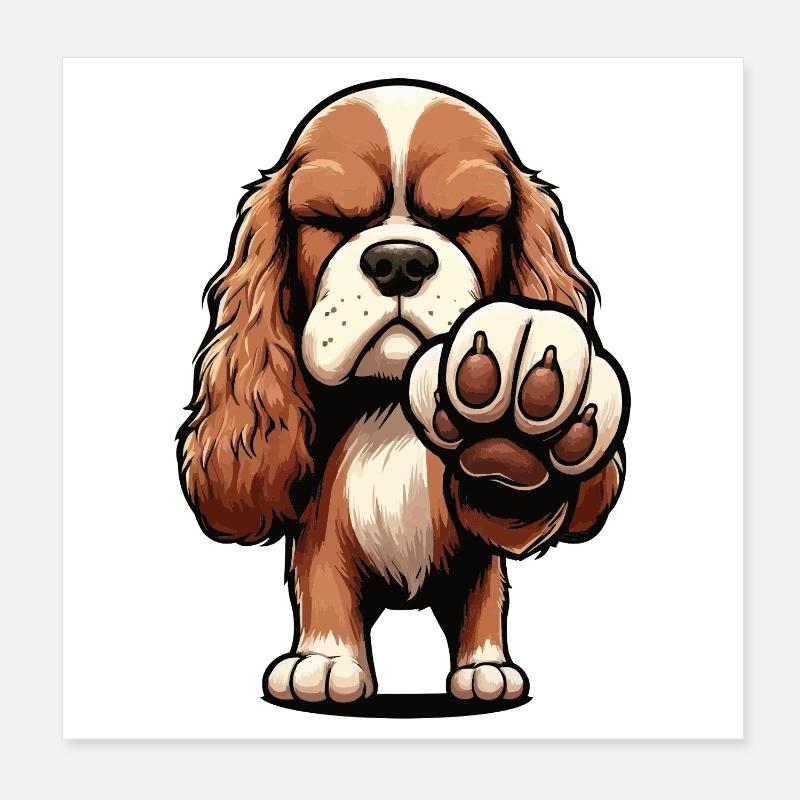 Cocker Spaniel Cocker Chien Cocker Propriétaire de cocker Spaniel Poster 20 x 20 cm