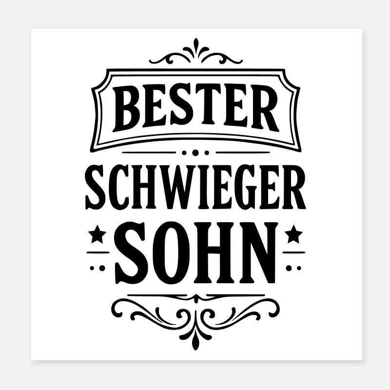 Meilleur gendre Poster 20 x 20 cm