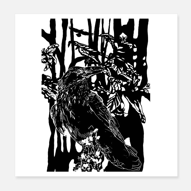 RAVEN Poster 8" x 8" (20x20 cm)