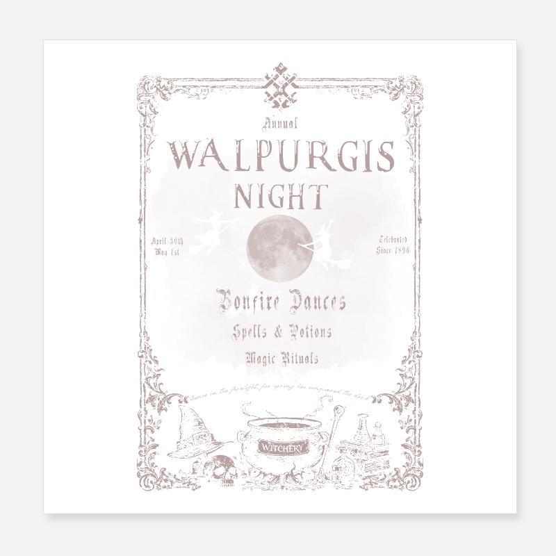 Nuit de Walpurgis Poster 20 x 20 cm
