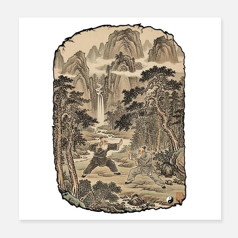 Kung Fu Tradition Poster 20x20 cm