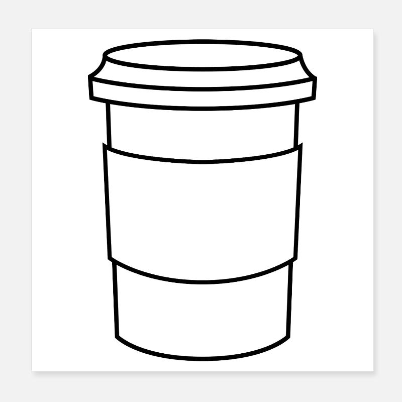 Kaffeetasse Poster 20x20 cm