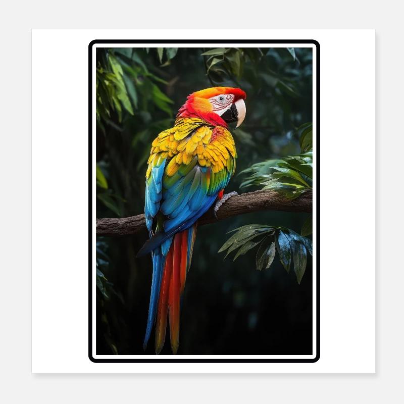 Aras Ara Poster 20x20 cm