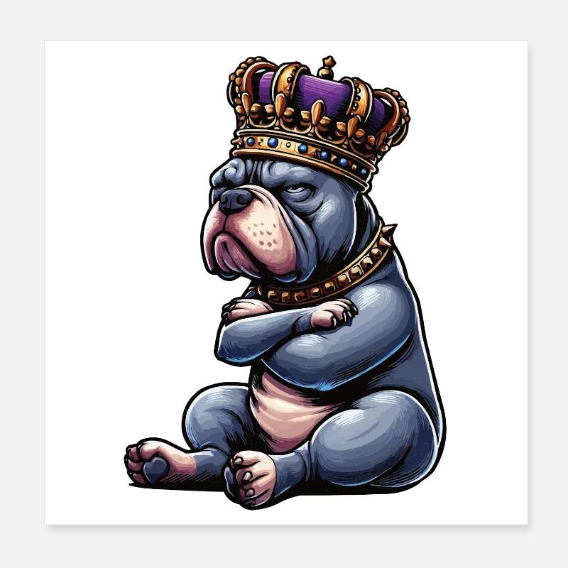 American Bully Bully Pit Bullys Bully Owner Poster 8" x 8" (20x20 cm)