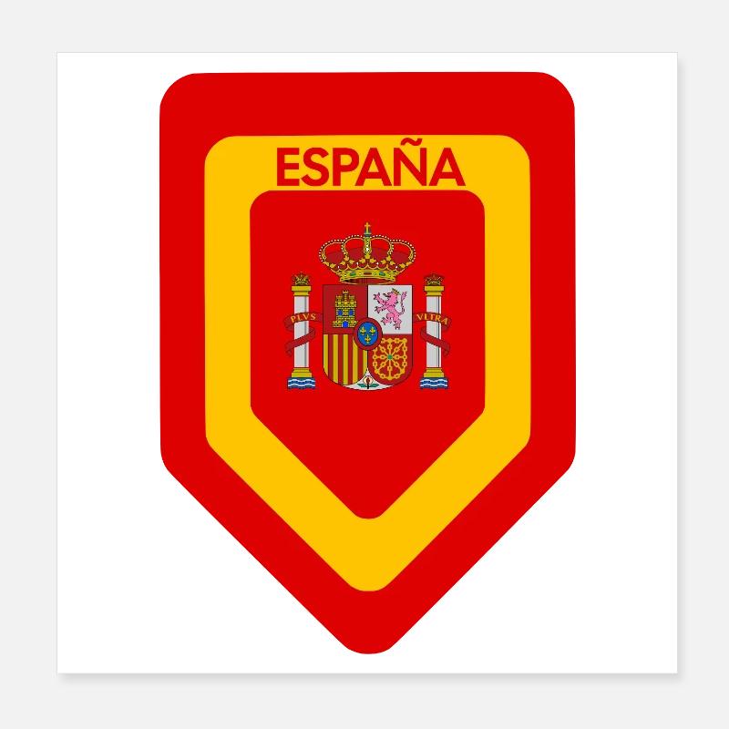 Spanien Wappen Druck Poster 20x20 cm