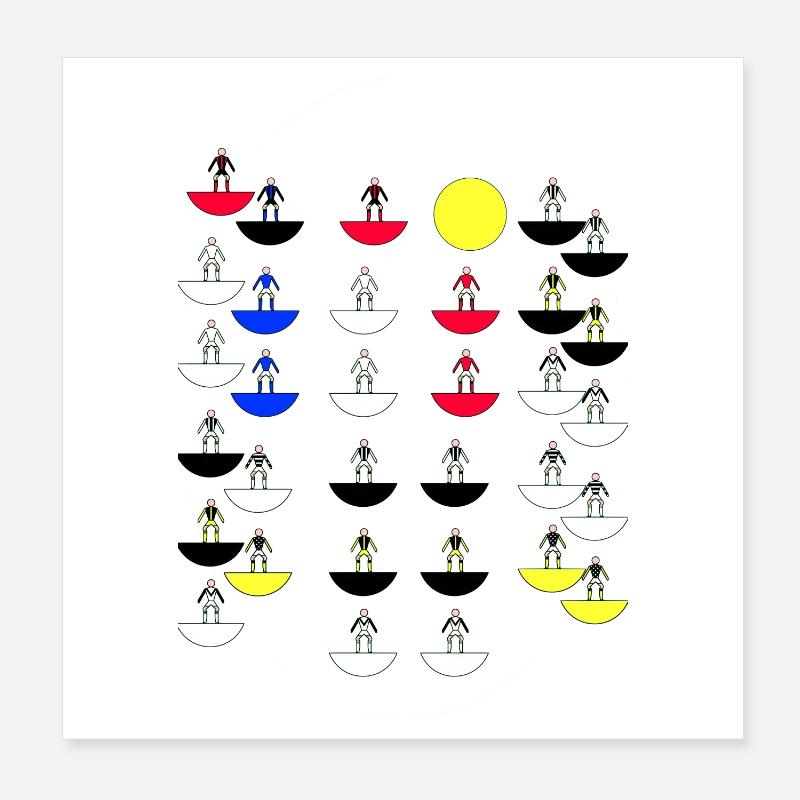 Subbuteo Poster 8" x 8" (20x20 cm)