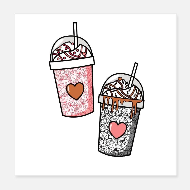 Freundschaft Poster 20x20 cm