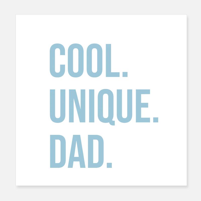 Papa cool Poster 20 x 20 cm