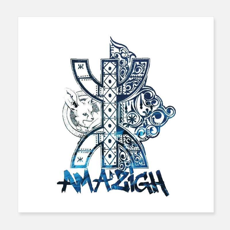 Amazigh Poster 20 x 20 cm
