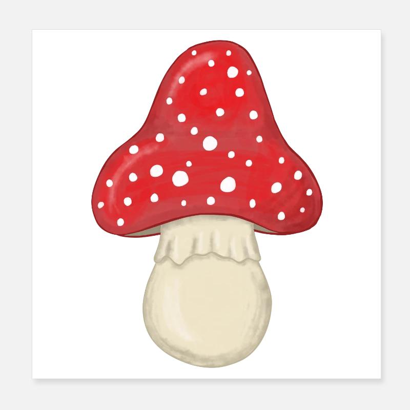 Champignon à mouches Poster 20 x 20 cm
