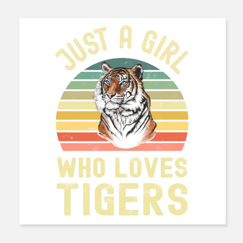 Tiger Poster 8" x 8" (20x20 cm)