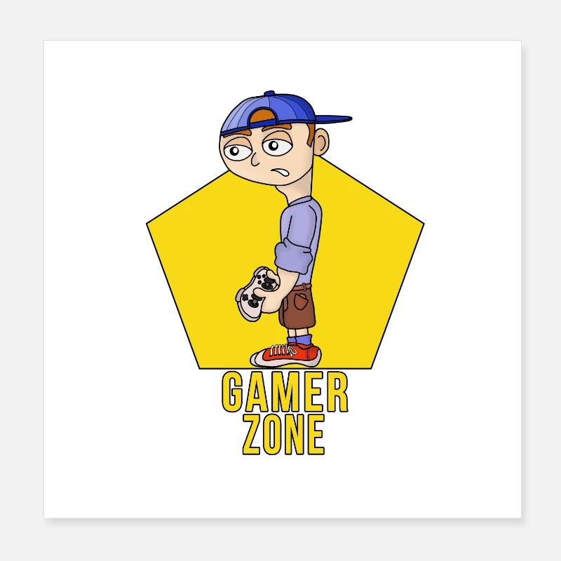 Zone des joueurs Poster 20 x 20 cm