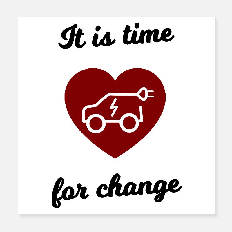 Voitures électriques Poster 20 x 20 cm