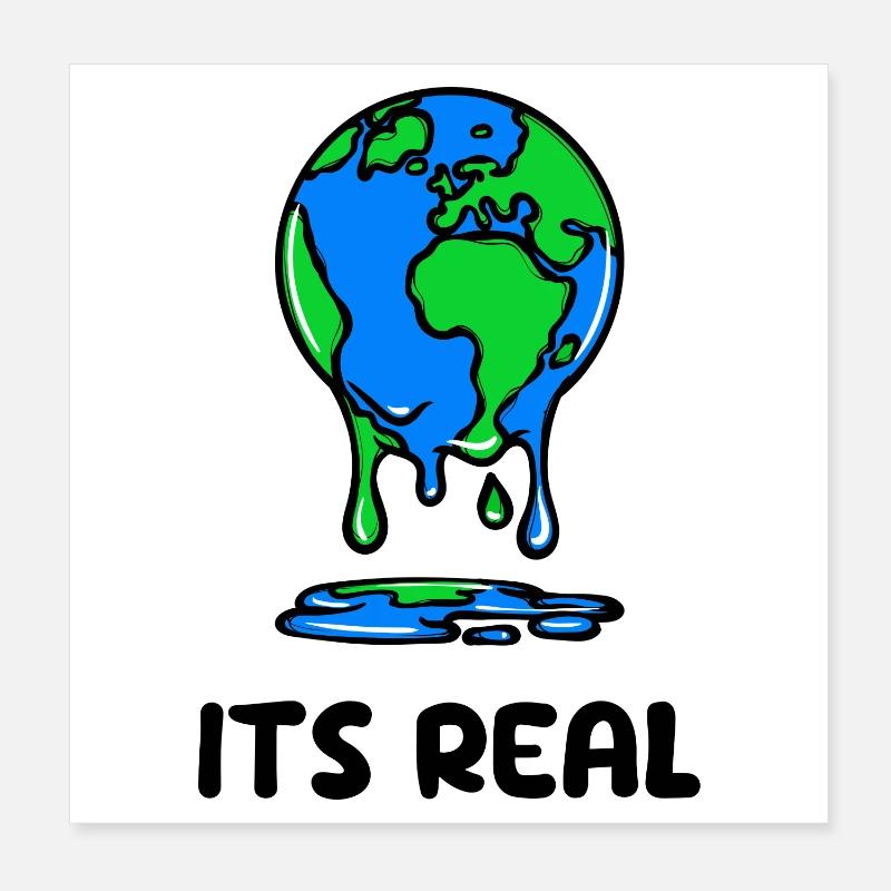 Mother Earth Statement Planet Eco-Friendly Poster 8" x 8" (20x20 cm)