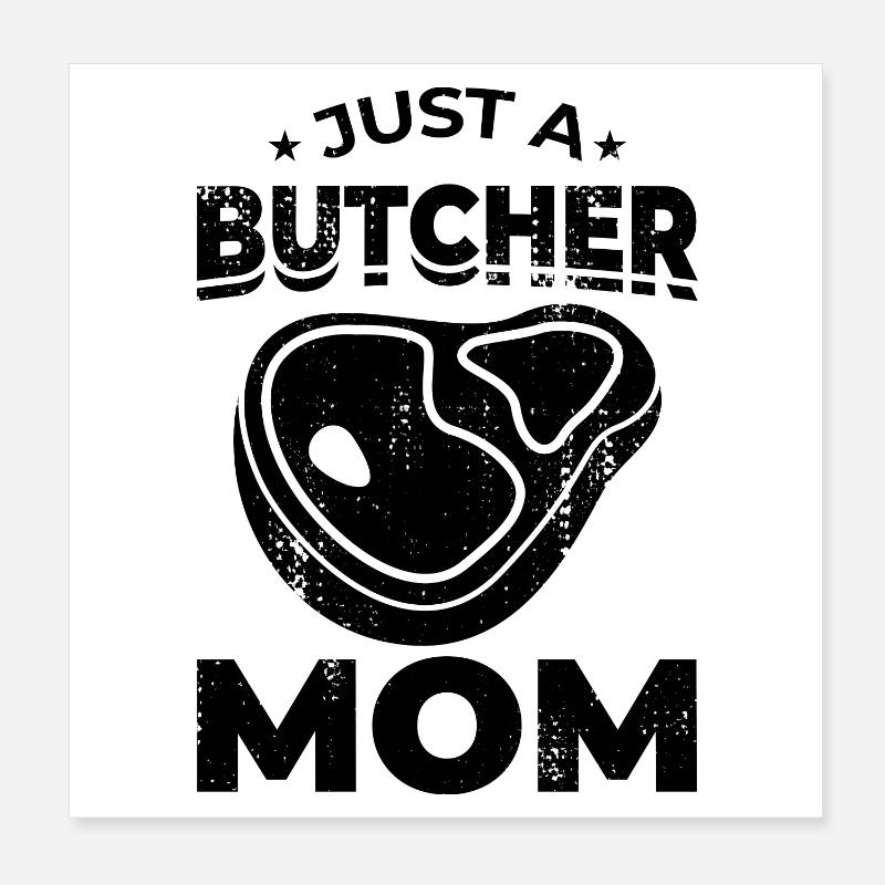 Metzger Mama Poster 20x20 cm