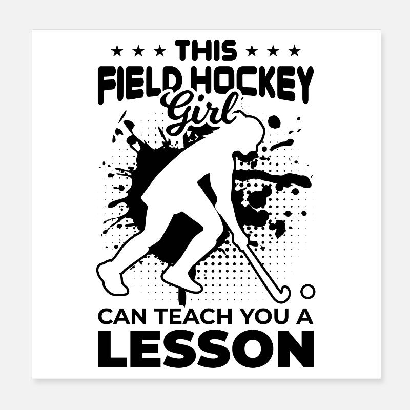 Hockey sur gazon Filles Poster 20 x 20 cm
