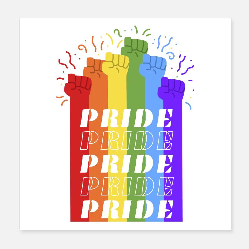 Pride Poster 8" x 8" (20x20 cm)