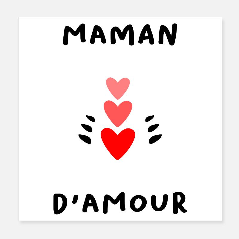 MAMA. MUTTERTAG. SCHÖNEN MUTTERTAG Poster 20x20 cm