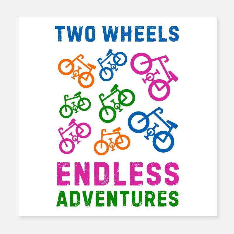 Vélo Poster 20 x 20 cm