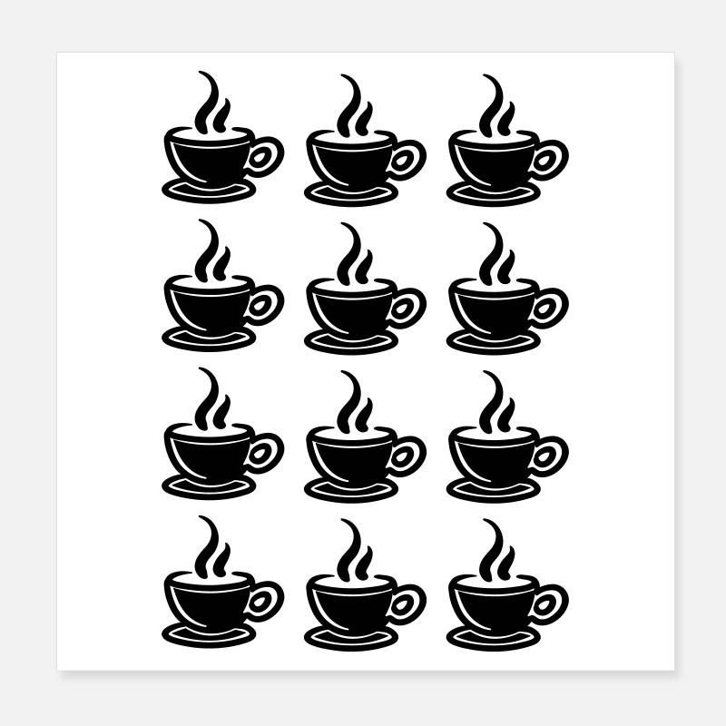 Coffee Poster 8" x 8" (20x20 cm)