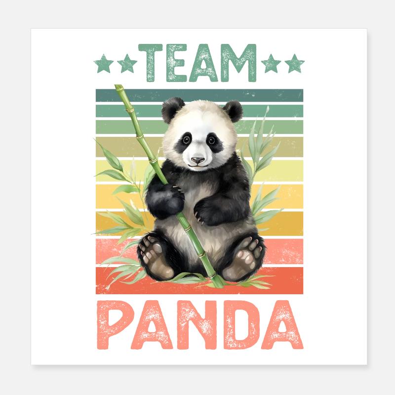 Panda Panda Ours Poster 20 x 20 cm