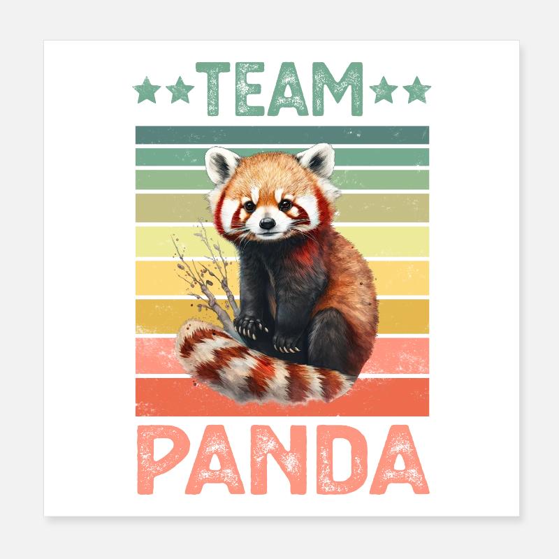 Red panda Poster 8" x 8" (20x20 cm)