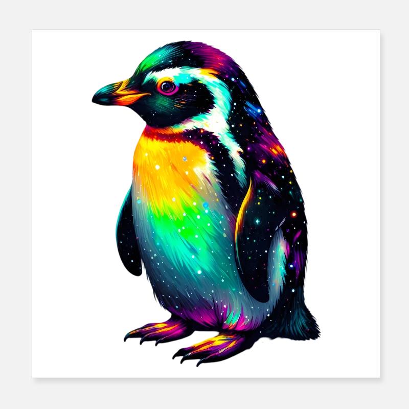 Pinguin Poster 20x20 cm
