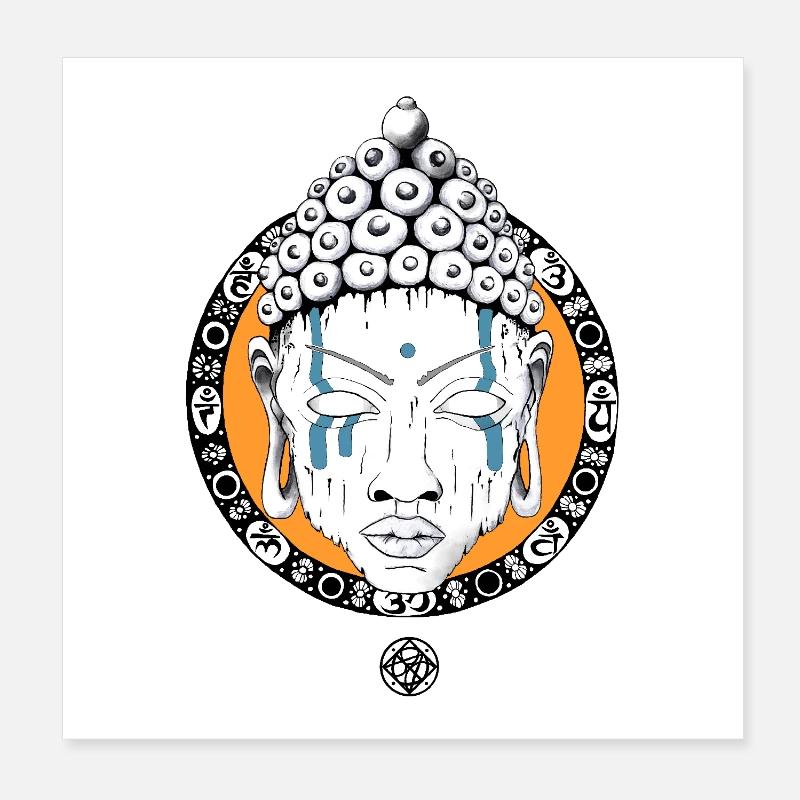 Buddha Poster 20x20 cm
