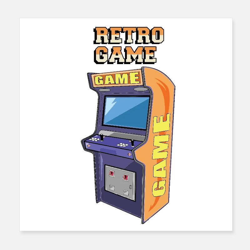 Rétro game Poster 20 x 20 cm