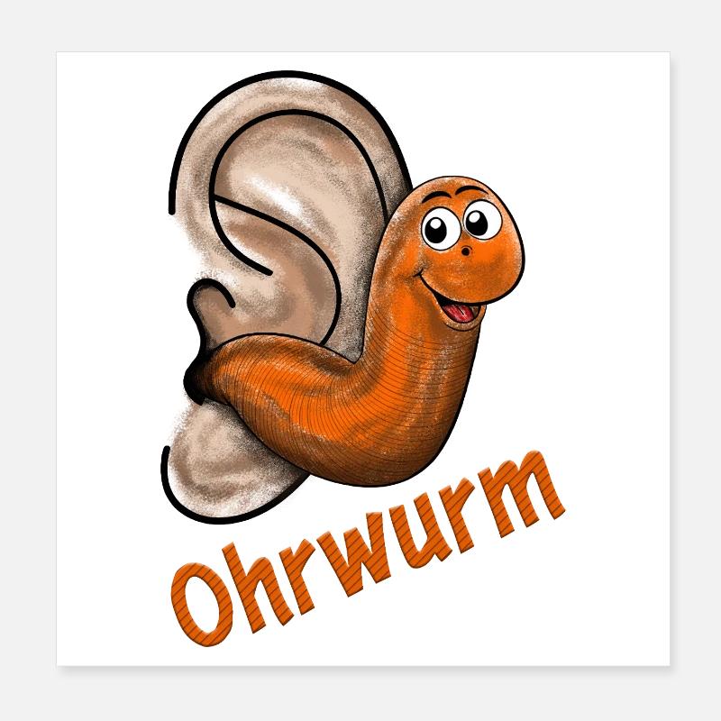 Earwig Poster 8" x 8" (20x20 cm)