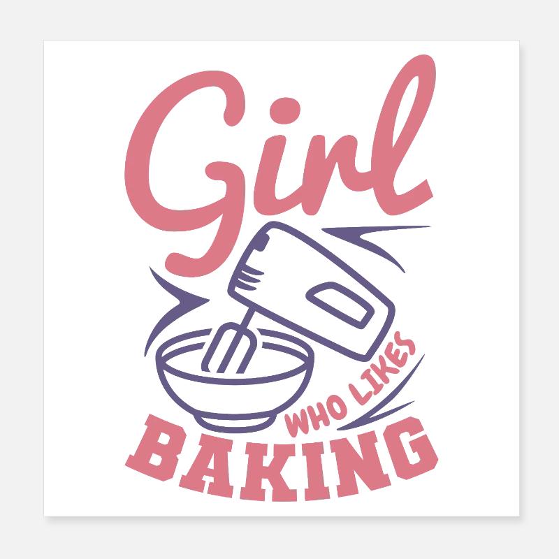 Baker Poster 8" x 8" (20x20 cm)
