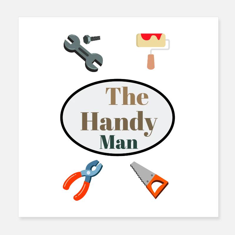 Practical Craftsman DIY Motif Poster 8" x 8" (20x20 cm)