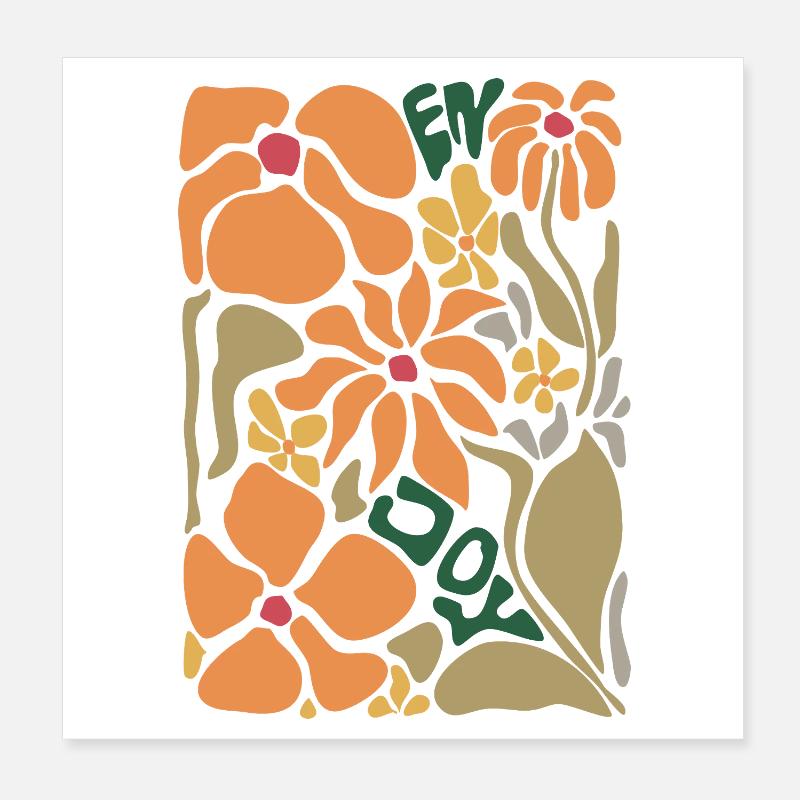 Fleurs d’oranger - Bon appétit Poster 20 x 20 cm