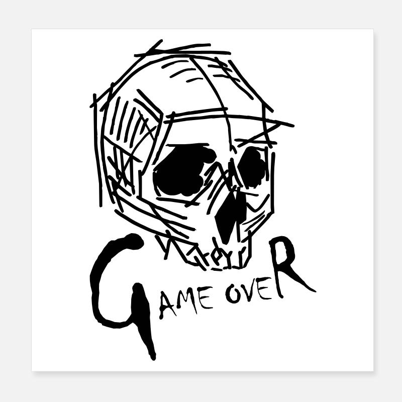Fin du jeu Poster 20 x 20 cm