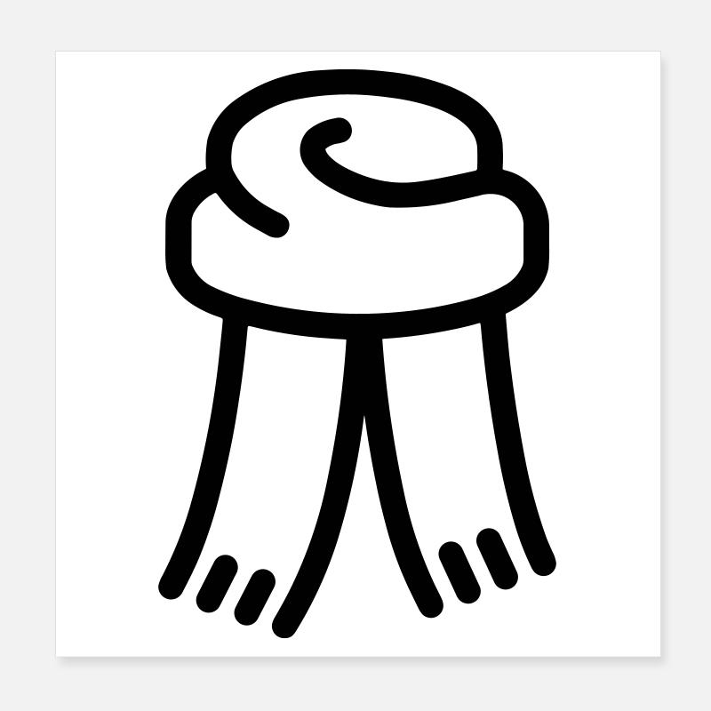Schal Poster 20x20 cm
