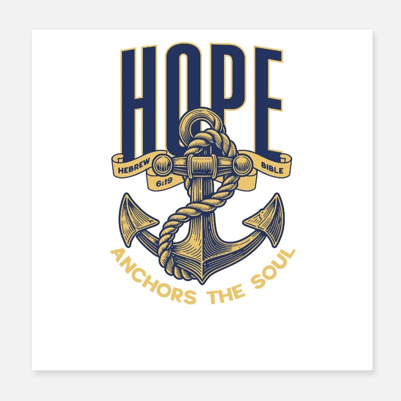 Hoffen Poster 20x20 cm