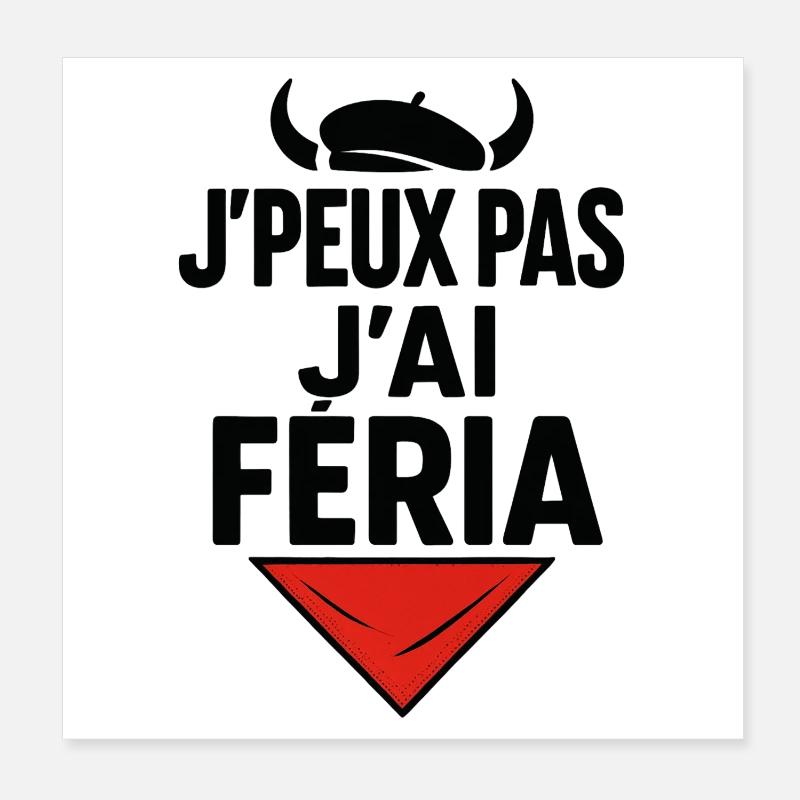 I can't I feria Poster 8" x 8" (20x20 cm)