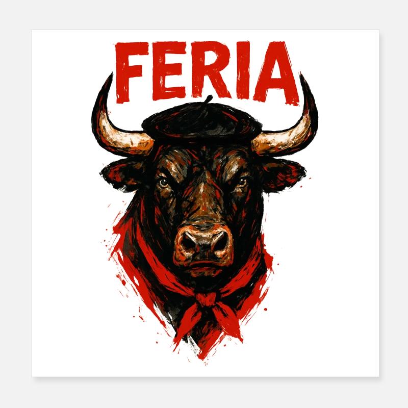 Feria – Baskenland Poster 20x20 cm