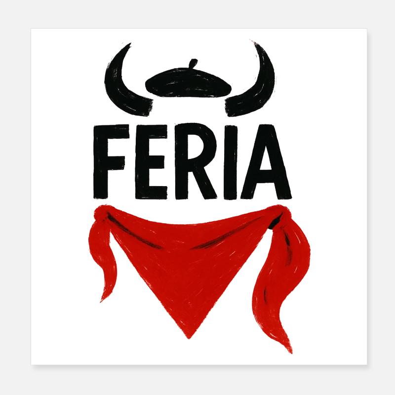 Feria - Basque Country Poster 8" x 8" (20x20 cm)