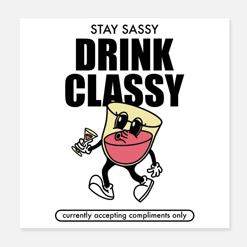 Reste impertinent Poster 20 x 20 cm