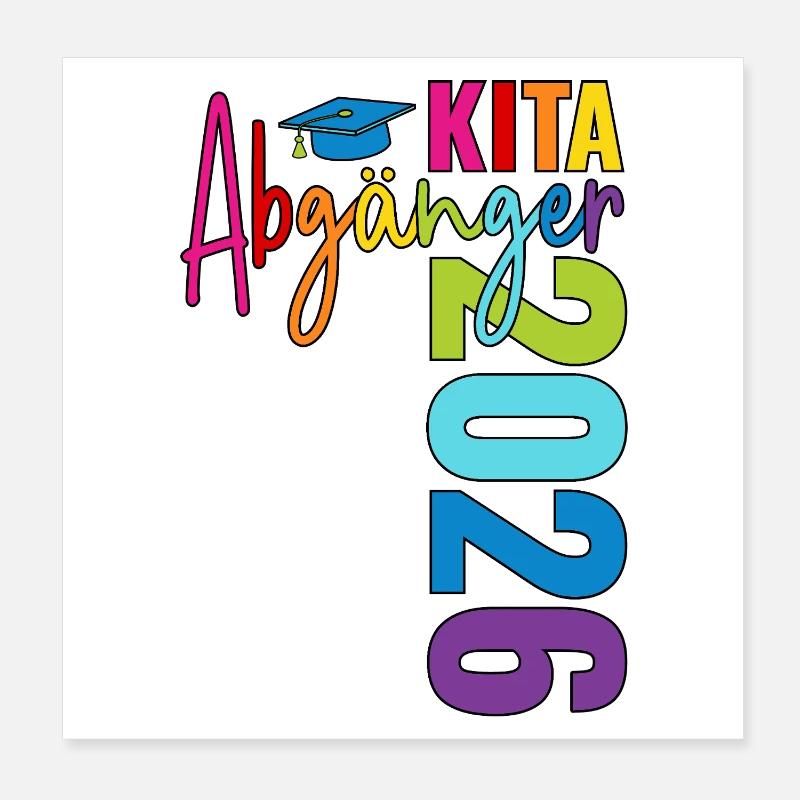 Kita Abgänger 2026 Poster 20x20 cm