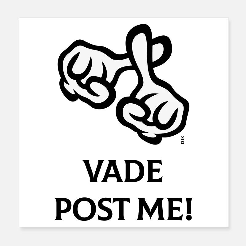 Vade Post Me ! (Croix / Bible / Religion / 2C) Poster 20 x 20 cm